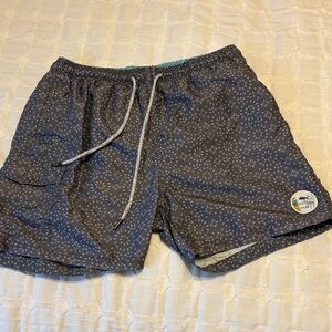Spicy Tuna Men's Gray Patterned Swim trunks